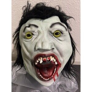 Halloween Dracula Vampire Mask Vintage Latex Hair Bela Lugosi Sri Lanka Y2K